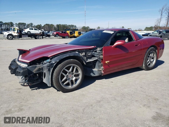 2004 Chevrolet Corvette with VIN 1G1YY22G445128857, listed as a Copart auction lot 42604495 with 143,805 mi miles and Salvage Title. Bid and sale history available at carsss.com. Image 1.