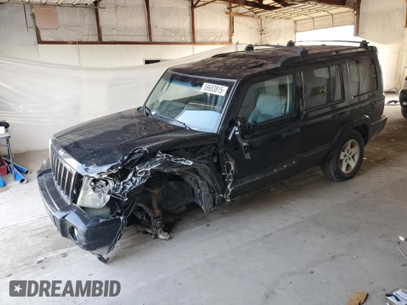 2006 Jeep Commander z VIN 1J8HG48N16C245802, wystawiony jako Copart lot #58683815 z przebiegiem 138 872 mil mil oraz Szkoda całkowita • Salvage title. Historia ofert i sprzedaży dostępna na DreamBid. Obrazek 1.