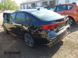 2021 Kia Forte GT-Line with VIN 3KPF34AD4ME307615, listed as a IAAI auction lot 42267357 with 46,700 mi miles and . Bid and sale history available at DreamBid. Image 3.