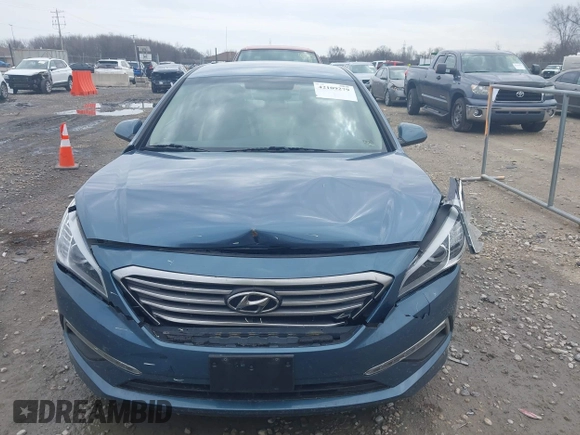 2015 Hyundai Sonata 2.4L SE with VIN 5NPE24AFXFH179685, listed as a IAAI auction lot 42109279 with 100,464 mi miles. Bid and sale history available at carsss.com. Image 6.