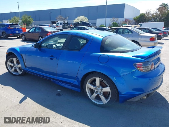2005 Mazda RX-8 z VIN JM1FE17NX50157626, wystawiony jako IAAI lot #41885669 z przebiegiem 106 835 mil mil oraz . Historia ofert i sprzedaży dostępna na DreamBid. Obrazek 3.