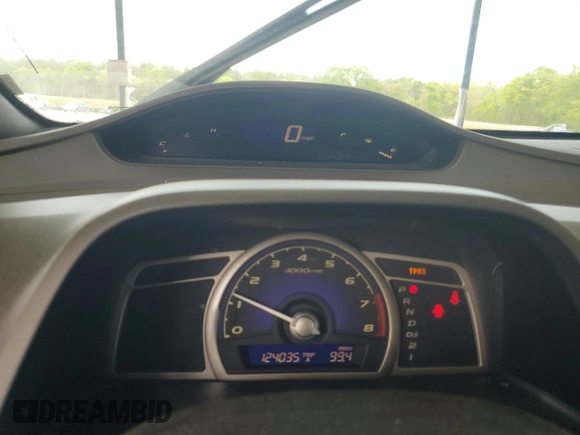2008 Honda Civic LX with VIN 2HGFA16558H336073, listed as a Copart auction lot 52354495 with 124,035 mi miles and Salvage Title. Bid and sale history available at DreamBid. Image 9.