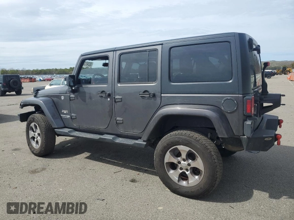 2018 Jeep Wrangler Unlimited Sahara with VIN 1C4BJWEG7JL856331, listed as a Copart auction lot 50246135 with 101,014 mi miles and Salvage title. Bid and sale history available at DreamBid. Image 2.