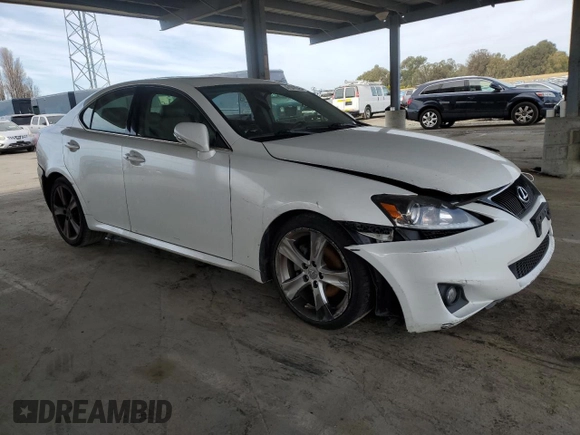 2012 Lexus IS 250 with VIN JTHBF5C26C5181502, listed as a Copart auction lot 47047335 with 184,726 mi miles and Salvage Title. Bid and sale history available at DreamBid. Image 4.