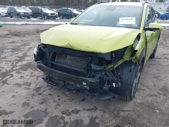 2020 Hyundai Kona Ultimate with VIN KM8K5CA5XLU520690, listed as a IAAI auction lot 41292445 with 64,724 mi miles. Bid and sale history available at carsss.com. Image 6.
