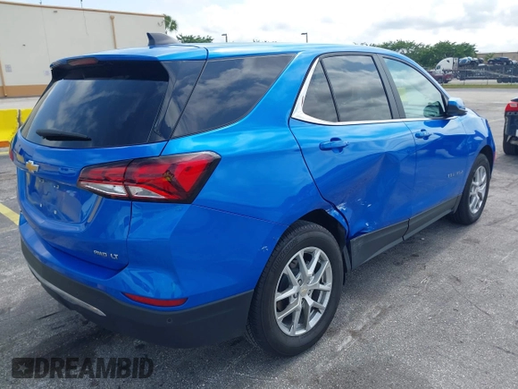2024 Chevrolet Equinox LT with VIN 3GNAXUEG9RS250203, listed as a IAAI auction lot 42233875 with 26,930 mi miles and . Bid and sale history available at DreamBid. Image 4.