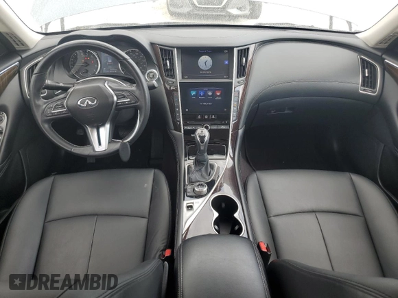 2019 Infiniti Q50 3.0t LUXE with VIN JN1EV7AP6KM519371, listed as a Copart auction lot 47088775 with 44,076 mi miles and Salvage Title. Bid and sale history available at carsss.com. Image 8.