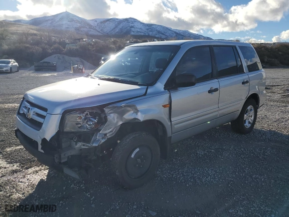 2007 Honda Pilot LX with VIN 5FNYF28157B045103, listed as a Copart auction lot 44583965 with 240,924 mi miles and Salvage Title. Bid and sale history available at carsss.com. Image 1.