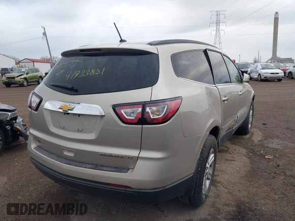 2014 Chevrolet Traverse LT with VIN 1GNKVGKD8EJ283176, listed as a IAAI auction lot 41933831 with 153,235 mi miles. Bid and sale history available at carsss.com. Image 4.