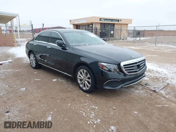 2017 Mercedes-Benz E with VIN WDDZF4JB9HA172715, listed as a IAAI auction lot 41570470 with 101,492 mi miles. Bid and sale history available at carsss.com. Image 1.