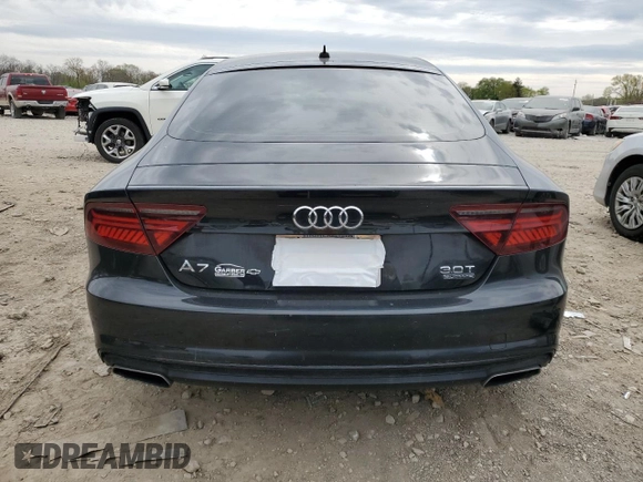 2016 Audi A7 3.0 Prestige with VIN WAU2GAFC9GN185221, listed as a Copart auction lot 50907124 with 106,466 mi miles and Salvage Title. Bid and sale history available at carsss.com. Image 6.