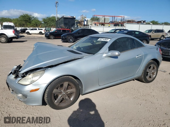 2006 Mercedes-Benz SLK 280 z VIN WDBWK54F56F115231, wystawiony jako Copart lot #52214905 z przebiegiem 87 263 mil mil oraz Szkoda całkowita • Salvage title. Historia ofert i sprzedaży dostępna na DreamBid. Obrazek 1.