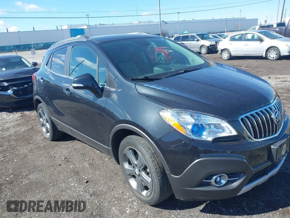 2014 Buick Encore Convenience with VIN KL4CJBSBXEB749396, listed as a IAAI auction lot 41860171 with 52,644 mi miles and . Bid and sale history available at DreamBid. Image 6.