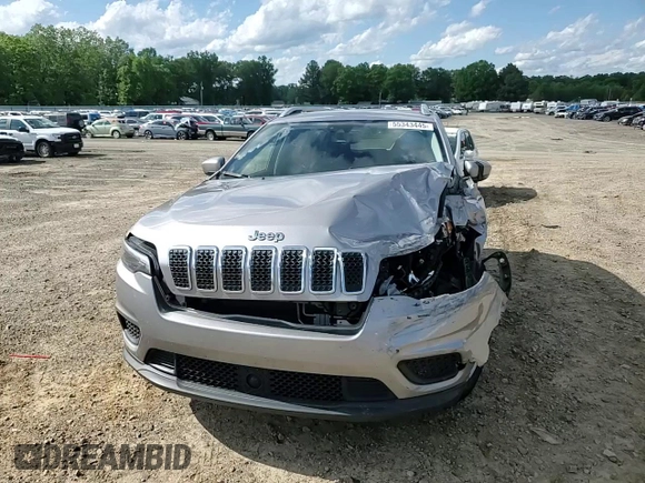 2021 Jeep Cherokee Latitude with VIN 1C4PJLCBXMD112166, listed as a Copart auction lot 55343445 with 86,440 mi miles and Salvage title. Bid and sale history available at DreamBid. Image 14.