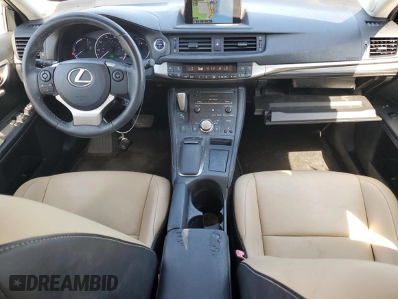 2014 Lexus CT 200h with VIN JTHKD5BHXE2202576, listed as a Copart auction lot 54445035 with 113,318 mi miles and Salvage Title. Bid and sale history available at DreamBid. Image 8.
