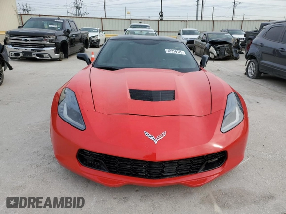 2014 Chevrolet Corvette 2LT with VIN 1G1YC2D72E5104781, listed as a Copart auction lot 48210175 with 72,653 mi miles and Salvage Title. Bid and sale history available at carsss.com. Image 5.