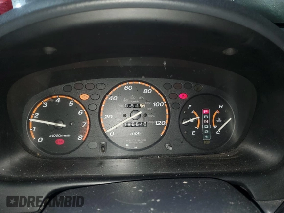 2000 Honda CR-V LX with VIN JHLRD1842YC047357, listed as a Copart auction lot 44205095 with 96,643 mi miles and Salvage Title. Bid and sale history available at carsss.com. Image 9.