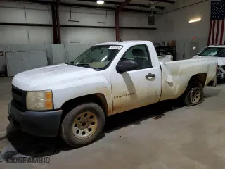 2007 Chevrolet Silverado 1500 Work Truck with VIN 1GCEC14CX7Z571086, listed as a Copart auction lot 46003565 with 162,842 mi miles and Salvage Title. Bid and sale history available at carsss.com. Image 1.