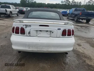 1998 Ford Mustang GT with VIN 1FAFP45X1WF263449, listed as a Copart auction lot 55851015 with 131,937 mi miles and Salvage title. Bid and sale history available at DreamBid. Image 6.