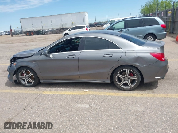 2015 Mercedes-Benz CLA 250 with VIN WDDSJ4GB3FN264870, listed as a IAAI auction lot 42158250 with 165,739 mi miles and . Bid and sale history available at DreamBid. Image 14.