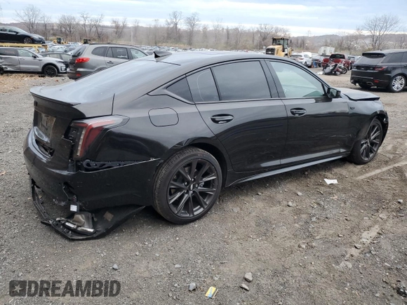 2023 Cadillac CT5 Sport with VIN 1G6DU5RK3P0105278, listed as a Copart auction lot 80003734 with 27,806 mi miles and Salvage Title. Bid and sale history available at DreamBid. Image 3.