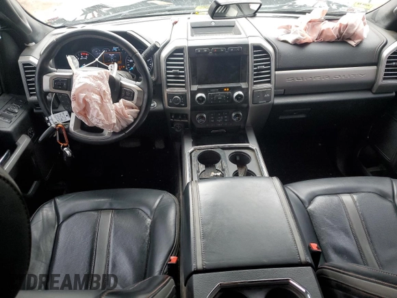2020 Ford F-250 XL with VIN 1FT8W2BT7LEE77472, listed as a Copart auction lot 55631295 with 82,010 mi miles and Salvage title. Bid and sale history available at DreamBid. Image 8.