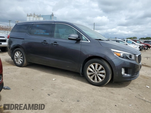 2016 Kia Sedona SX with VIN KNDMC5C19G6138038, listed as a Copart auction lot 61634964 with 0 mi miles and Clean Title. Bid and sale history available at carsss.com. Image 4.