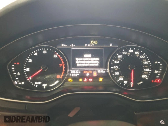 2019 Audi A4 Premium z VIN WAUDNAF44KN018264, wystawiony jako Copart lot #49462545 z przebiegiem 78 627 mil mil oraz Czysty tytuł • Clean title. Historia ofert i sprzedaży dostępna na DreamBid. Obrazek 9.