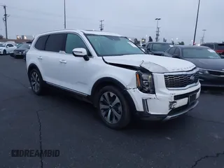 2021 Kia Telluride EX with VIN 5XYP34HC1MG097415, listed as a IAAI auction lot 41694743 with 33,431 mi miles and . Bid and sale history available at DreamBid. Image 1.