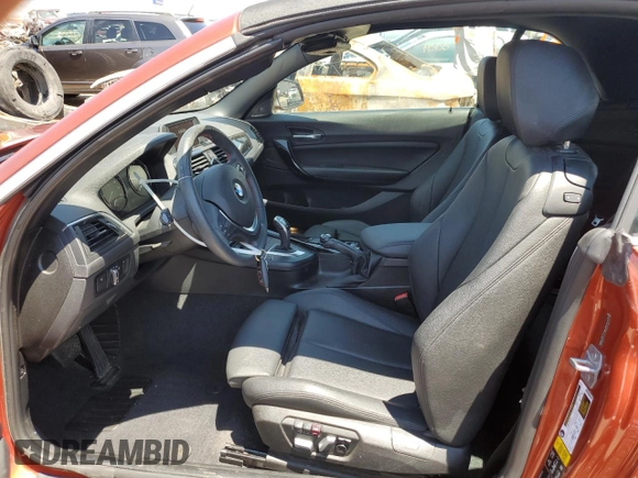 2018 BMW 2 Series 230i xDrive with VIN WBA2K1C54JVD41373, listed as a Copart auction lot 63321134 with 25,412 mi miles and Salvage Title. Bid and sale history available at carsss.com. Image 7.