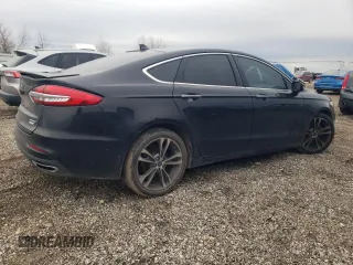 2020 Ford Fusion Titanium with VIN 3FA6P0K98LR175611, listed as a Copart auction lot 46070785 with 107,909 mi miles and Salvage title. Bid and sale history available at DreamBid. Image 3.