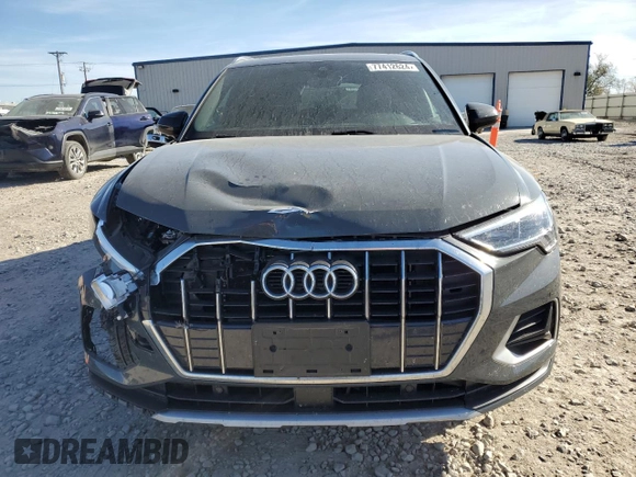 2019 Audi Q3 Premium Plus with VIN WA1BECF37K1082412, listed as a Copart auction lot 77412624 with 33,398 mi miles and Salvage Title. Bid and sale history available at carsss.com. Image 5.