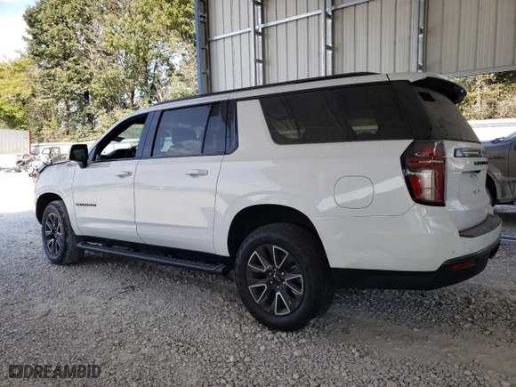 2022 Chevrolet Suburban Z71 with VIN 1GNSKDKD7NR312482, listed as a Copart auction lot 75623814 with 0 mi miles and Salvage Title. Bid and sale history available at carsss.com. Image 2.