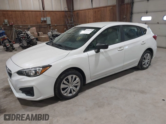 2018 Subaru Impreza with VIN 4S3GTAA67J1726741, listed as a IAAI auction lot 41704440 with 36,705 mi miles. Bid and sale history available at carsss.com. Image 2.