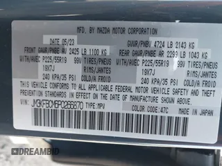 2023 Mazda CX-5 2.5 S Preferred Package with VIN JM3KFBCM6P0266870, listed as a IAAI auction lot 41635476 with 7,511 mi miles. Bid and sale history available at carsss.com. Image 17.