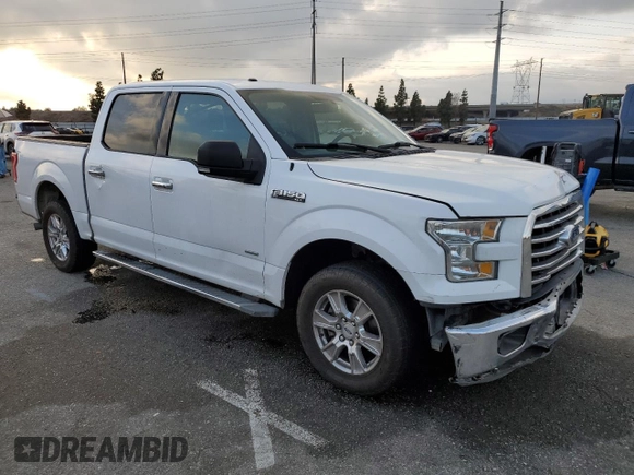 2015 Ford F-150 XL with VIN 1FTEW1CG5FKD43418, listed as a Copart auction lot 44239165 with 208,295 mi miles and Salvage title. Bid and sale history available at DreamBid. Image 4.