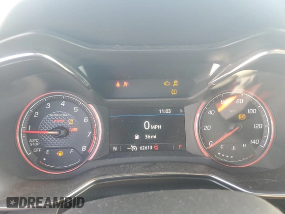 2022 Chevrolet TrailBlazer RS with VIN KL79MTSL0NB145150, listed as a Copart auction lot 80677104 with 62,613 mi miles and Salvage Title. Bid and sale history available at carsss.com. Image 9.