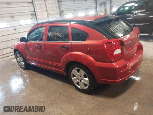2007 Dodge Caliber SXT with VIN 1B3HB48B67D516782, listed as a IAAI auction lot 41907432 with 185,201 mi miles and . Bid and sale history available at DreamBid. Image 3.