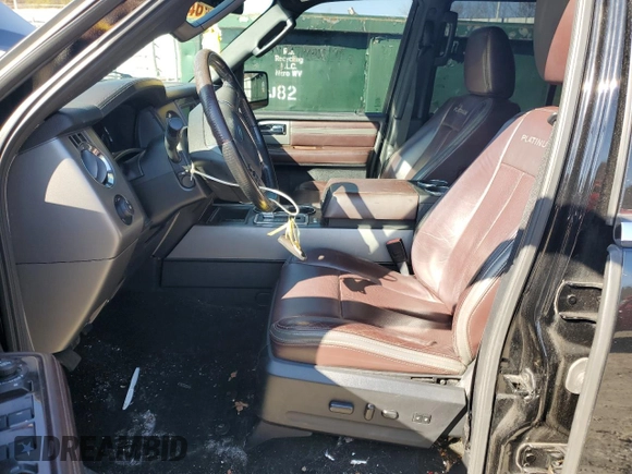 2017 Ford Expedition EL Platinum with VIN 1FMJK1MT6HEA82075, listed as a Copart auction lot 43175415 with 125,405 mi miles and Salvage Title. Bid and sale history available at carsss.com. Image 7.