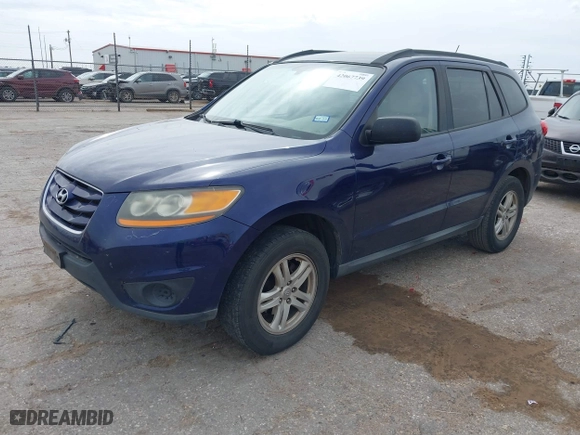 2010 Hyundai Santa Fe GLS with VIN 5NMSG3AB2AH390008, listed as a IAAI auction lot 42067739 with 182,546 mi miles. Bid and sale history available at carsss.com. Image 2.