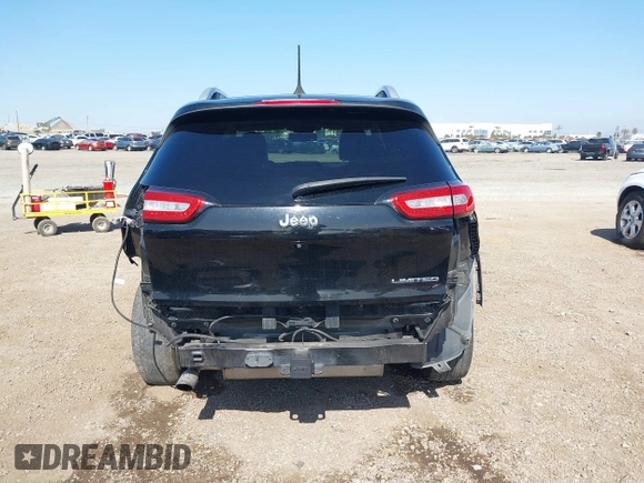 2017 Jeep Cherokee Limited with VIN 1C4PJLDB3HW523076, listed as a IAAI auction lot 41612129 with 94,970 mi miles. Bid and sale history available at carsss.com. Image 17.