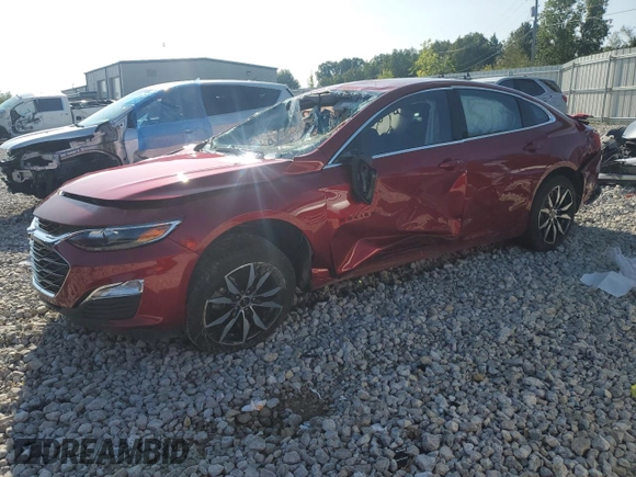 2023 Chevrolet Malibu RS with VIN 1G1ZG5ST6PF142652, listed as a Copart auction lot 66702734 with Not Provided miles and Salvage Title. Bid and sale history available at DreamBid. Image 1.