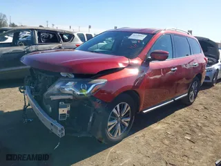 2017 Nissan Pathfinder SV with VIN 5N1DR2MNXHC913489, listed as a IAAI auction lot 41348069 with 86,353 mi miles. Bid and sale history available at carsss.com. Image 18.