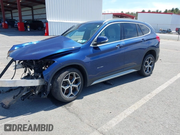 2017 BMW X1 xDrive28i with VIN WBXHT3C39H5F71525, listed as a IAAI auction lot 42050272 with 118,875 mi miles. Bid and sale history available at carsss.com. Image 16.