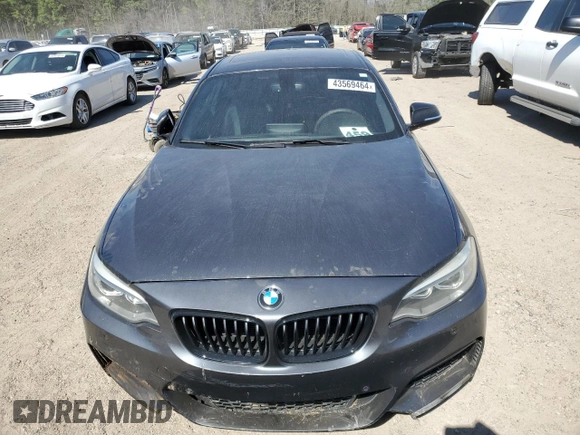 2016 BMW 2 Series M235i with VIN WBA1J7C56GV359624, listed as a Copart auction lot 43569464 with 99,100 mi miles. Bid and sale history available at carsss.com. Image 5.