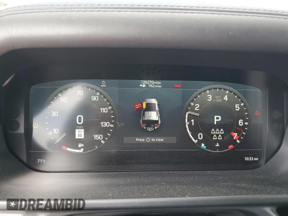 2022 Land Rover Defender with VIN SALE3ERU7N2096259, listed as a Copart auction lot 54594105 with 26,270 mi miles and Salvage title. Bid and sale history available at DreamBid. Image 9.