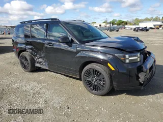 2024 Hyundai Santa Fe Calligraphy with VIN 5NMP5DG14RH001588, listed as a Copart auction lot 51533755 with 13,076 mi miles and Salvage title. Bid and sale history available at DreamBid. Image 4.