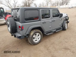 2022 Jeep Wrangler Unlimited Willys Sport with VIN 1C4HJXDM7NW151427, listed as a IAAI auction lot 41714749 with 39,130 mi miles and . Bid and sale history available at DreamBid. Image 4.