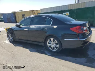 2013 Hyundai Genesis 3.8L with VIN KMHGC4DDXDU254447, listed as a Copart auction lot 52133525 with 116,582 mi miles and Salvage Title. Bid and sale history available at carsss.com. Image 2.
