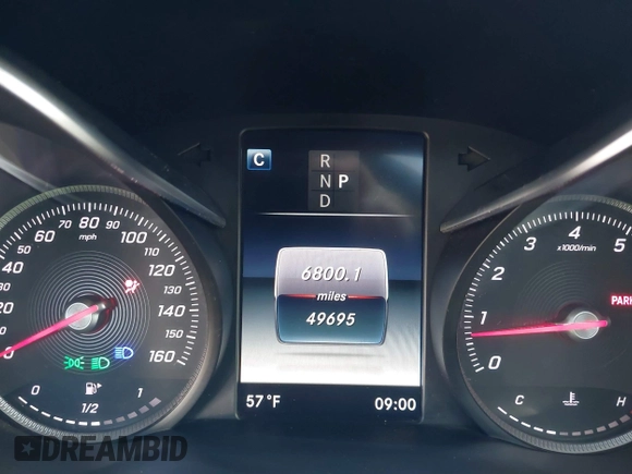 2018 Mercedes-Benz C 300 with VIN WDDWF4JBXJR415992, listed as a IAAI auction lot 41681884 with 49,695 mi miles and . Bid and sale history available at DreamBid. Image 7.